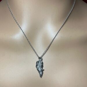 BGE Sterling Silver Feather 🪶 Pendant and BGE Chain. 19 inches long